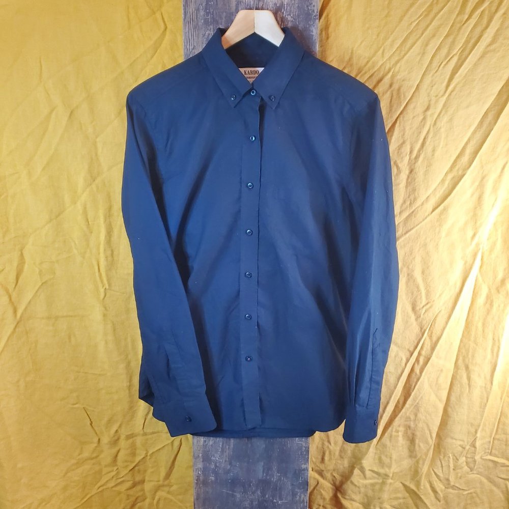 Wildfang x Kardo: KARDO Exclusively for WILDFANG Black Button Down Shirt